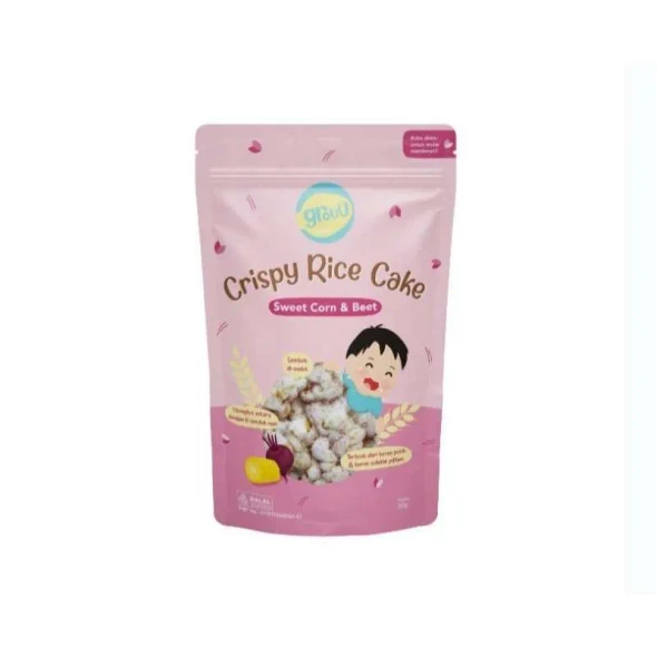 Grouu Crispy Rice Cake Sweet Corn & Beet, 20gr