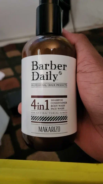 Barber Daily Shampoo, Conditioner, Face Wash, and Body Wash, 220ml