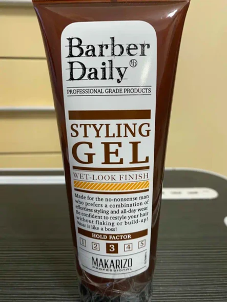 Barber Daily Styling Gel Wet Look Tube, 200ml