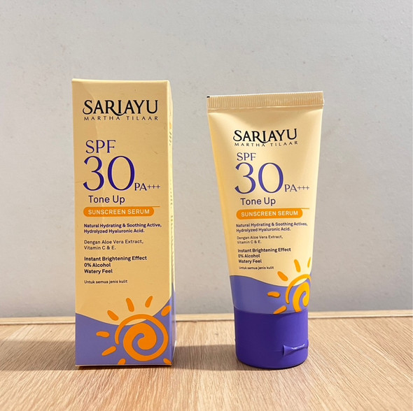 Sariayu SPF 30 PA+++ Tone Up Sunscreen Serum, 30 ml