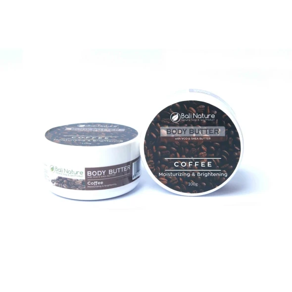 Bali Nature Body Butter Coffee Moisturizing & Brightening, 100gr