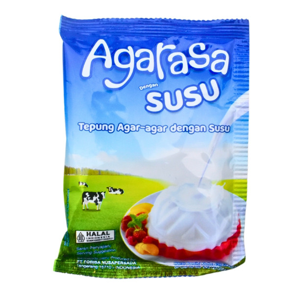 Agarasa Tepung Agar-Agar Rasa Susu (Milk Flavored Agar-Agar Powder), 42gr