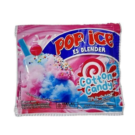 Pop Ice Cotton Candy Flavored Milk Shake Powder, @23gr (10 Sachets)