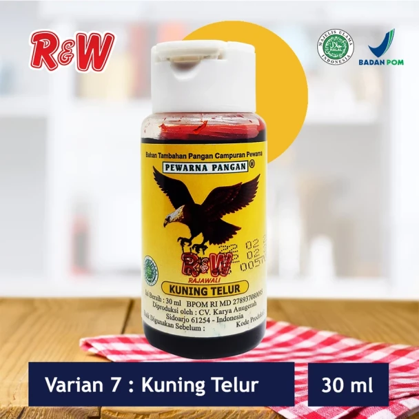 R&W Rajawali Egg Yolk Food Coloring, 30 ml