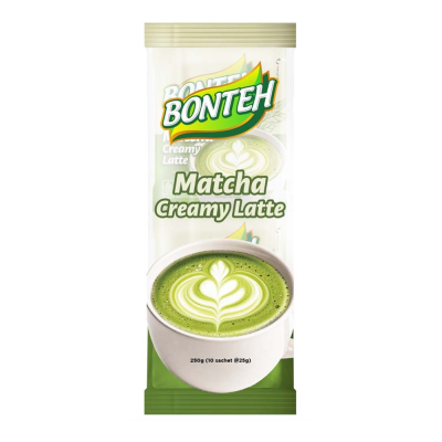 Bonteh Instant Matcha Creamy Latte Drink 250g (10 Sachets @ 25g)