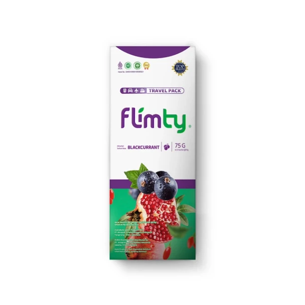 Flimty Fiber Blackcurrant, 75gr (5 pcs @ 15gr)