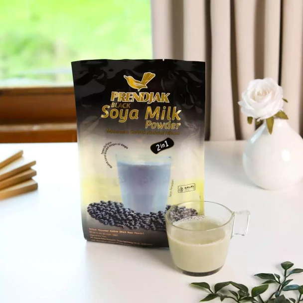 Prendjak Instant Soya Milk Black (8ct @8gr), 240Gram