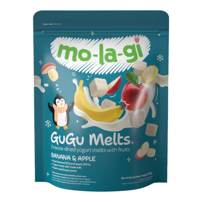 Molagi Gugu Melts Freeze-Dried Yogurt Banana & Apple, 20gr