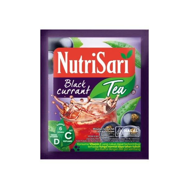 NutriSari Instant Drink Blackcurrant Tea Flavor - Blackcurrant Tea Flavor @11g (Pack of 10)