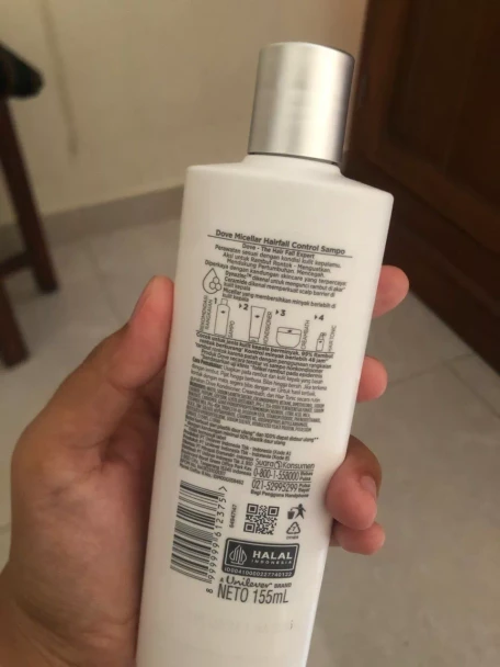 Dove Shampoo Micellar Hairfall Control, 155ml
