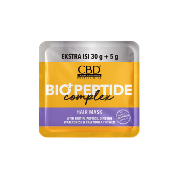 CBD Hair Mask Bio+ Peptide Complex, 35g (2pcs)