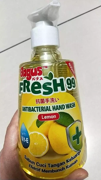 Bagus Fresh 99 Sabun Cuci Tangan Lemon, 400ml
