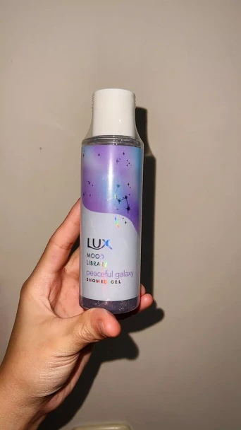 LUX Mood Library Peaceful Galaxy Liquid Shower Gel Squeeze Bottle, 100gr