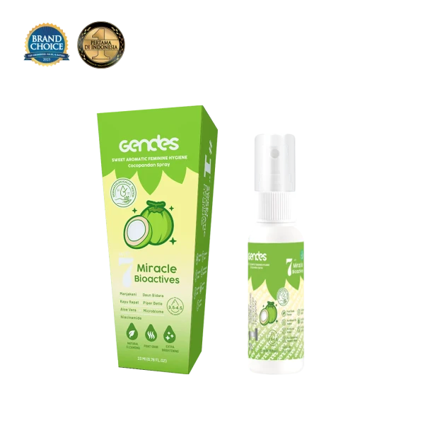 Gendes Sweet Aromatic Feminine Care Spray with Cocopandan 7 Miracle Bioactives, 23ml