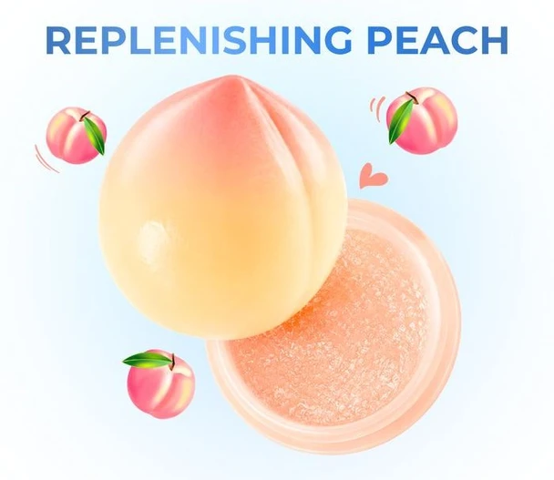 Felinz Sugar Lip Scrub Replenishing Peach, 10gr