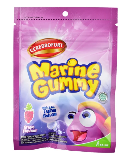 Cerebrofort Marine Gummy Grape Sachet, 20gr (2 pcs)