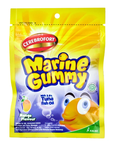 Cerebrofort Marine Gummy Mango Sachet, 20gr (2 pcs)
