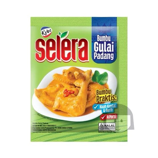 Kobe  Selera Bumbu Instan Gulai Padang - Instant Gulai Padang Seasoning, 70 g (2 pcs)