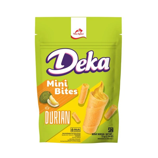 Deka Wafer Mini Bites Durian, 72g