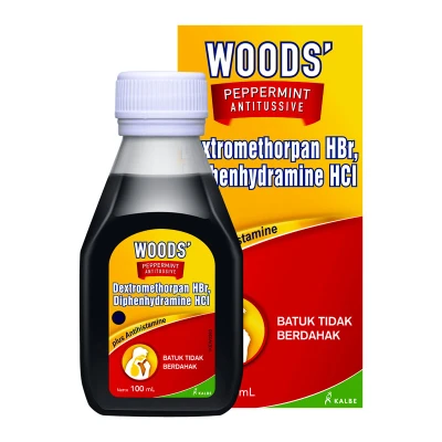 Woods Peppermint Antitussive for Non-Producing Cough, 60ml