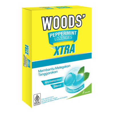 Woods Peppermint Lozenges Extra Peppermint Lozenges, 15gr