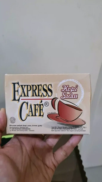 Express Cafe Kopi Susu, 100gr (5ct @20gr) - 2 pcs