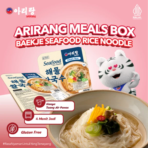 Arirang Meals Box Baekje Seafood Rice Noodles, 92gr