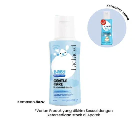 Lactacyd Baby Gentle Care 2in1 Body Wash and Hair Shampoo, 60ml