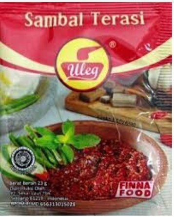 Uleg Sambal Terasi (Chili Shrimp Paste), 180 gram (@18gr x 10