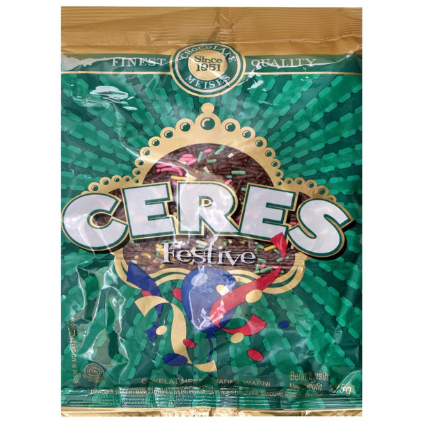 Ceres Hagelslag Rice Chocolate Sprinkle Festive (200 Gram)