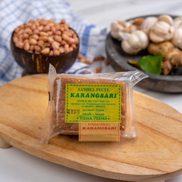 Karangsari Sambel Pecel Blitar Tidak Pedas (Not Spicy), 200 Gram