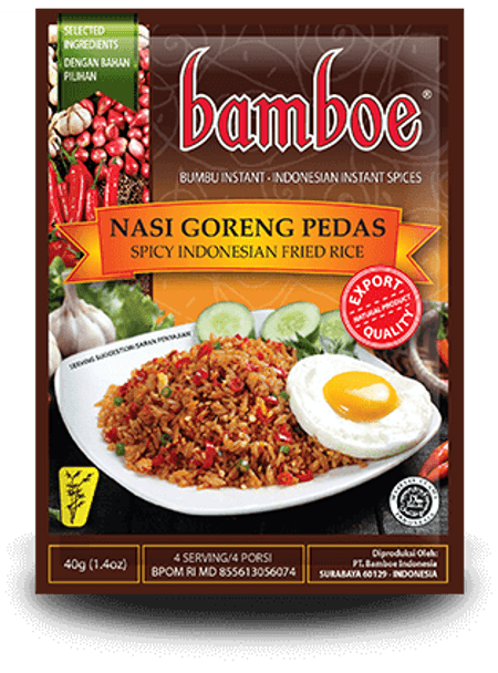Bamboe Bumbu Nasi Goreng Pedas (Spicy Indonesian Fried Rice), 40 Gram 