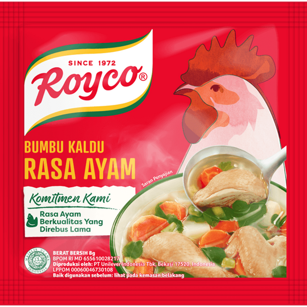 Royco Bumbu Penyedap Rasa Ayam ( Chicken Flavoring) -10ct , 80 gr