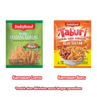 Indofood Bumbu Kentang Goreng Keju (Seasoning for French Fries Cheese Flavour), 25gr - 0.88 Oz