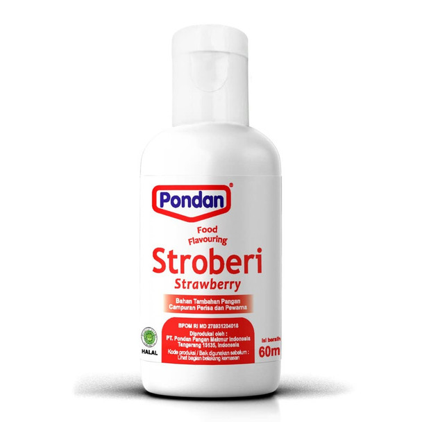 Pondan Flavoring and Coloring Paste - Strawberry, 60 Ml