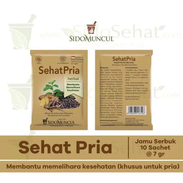 Sido Muncul Jamu Sehat Pria , 70gr (10ct @ 7gr)