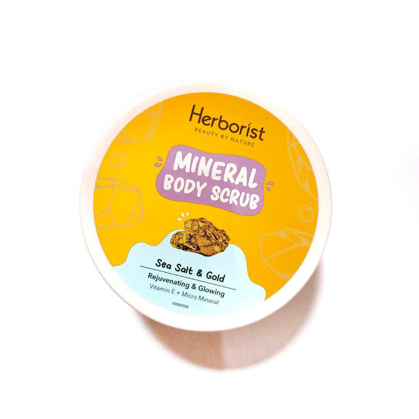 Herborist Mineral Body Scrub - Sea Salt & Gold, 200 Gram