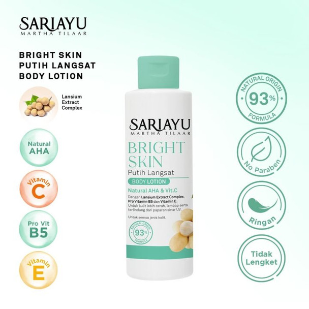 Sariayu Bright Skin Putih Langsat Body Lotion, 100ml