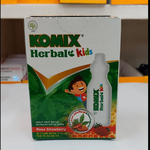 Komix Herbal Anak Tube Pack @10 ml (4 Tube)