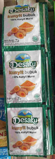 Desaku Kunyit Bubuk - Turmeric Powder, 100gr (10ct @10gram)
