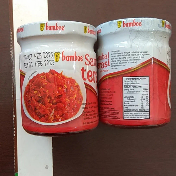 Bamboe Sambal Terasi Jar, 100gr