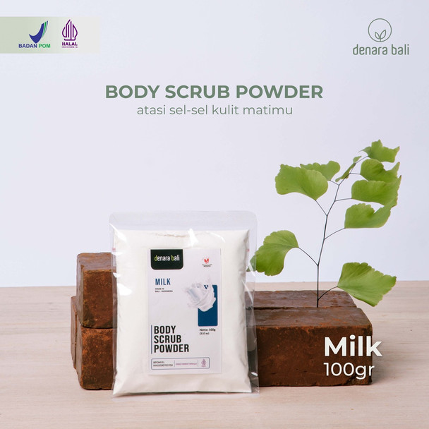 Denara Bali Body Scrub Powder Milk, 100gr Denara Bali Body Scrub Powder Milk, 100gr