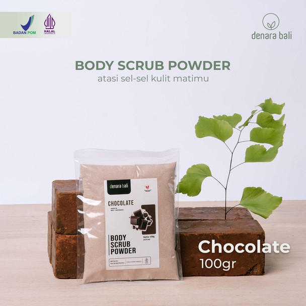 Denara Bali Body Scrub Powder Chocolate, 100gr