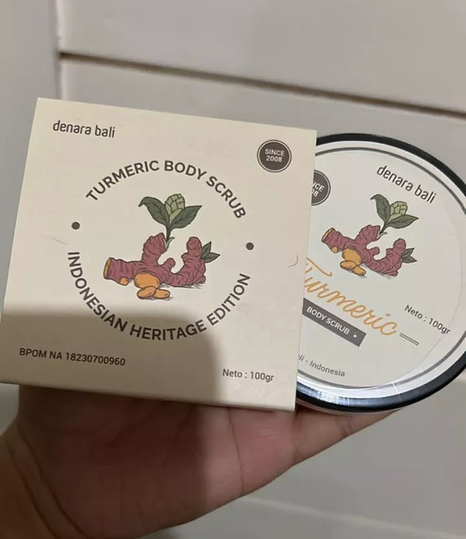 Denara Bali Body Scrub Cream Turmeric, 100gr