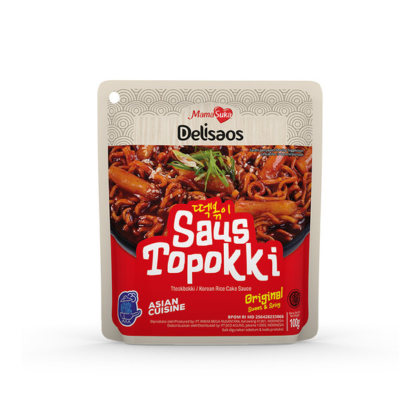 Mamasuka Delisaos Saus Topokki Original, 100 gr