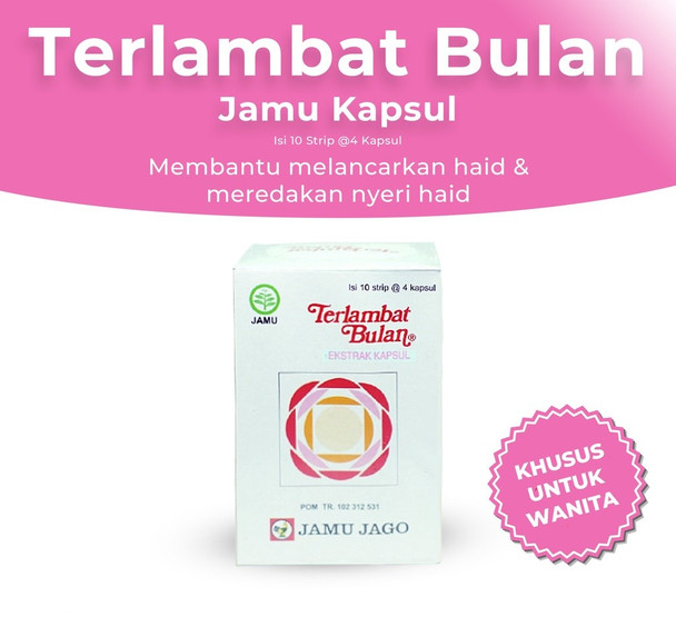 Terlambat Bulan Jamu Kapsul (For woman), 10 strip - @4kapsul