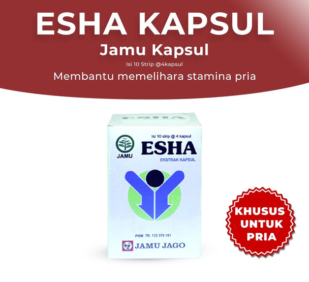 Esha Jamu Kapsul (For Men), @7gr - 10 ct