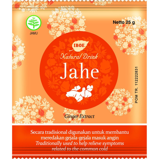 Jamu IBOE Natural Drink Jahe, 5ct - @25 gr