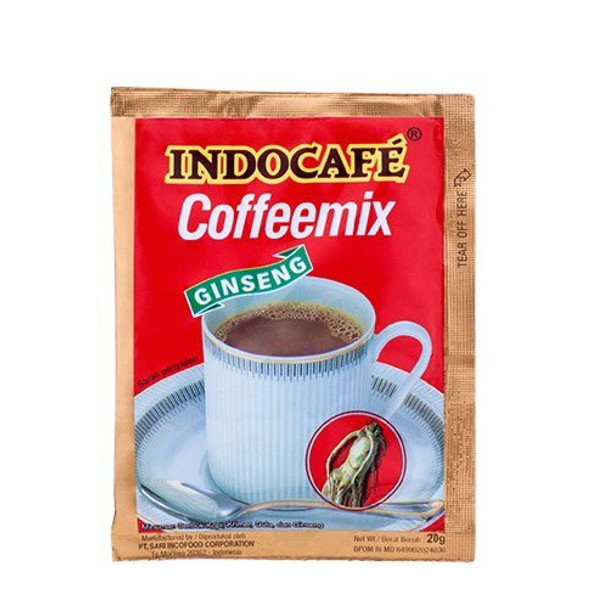 Indocafe Coffeemix Ginseng Instant Drink, 200gr (@20gr x 10ct)