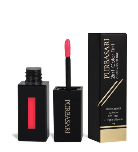 Purbasari 2IN1 Color Tint Cheek & Lip Tint Scarlet